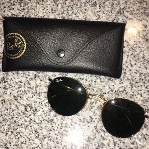 Brown Ray Ban Round Sunglasses
